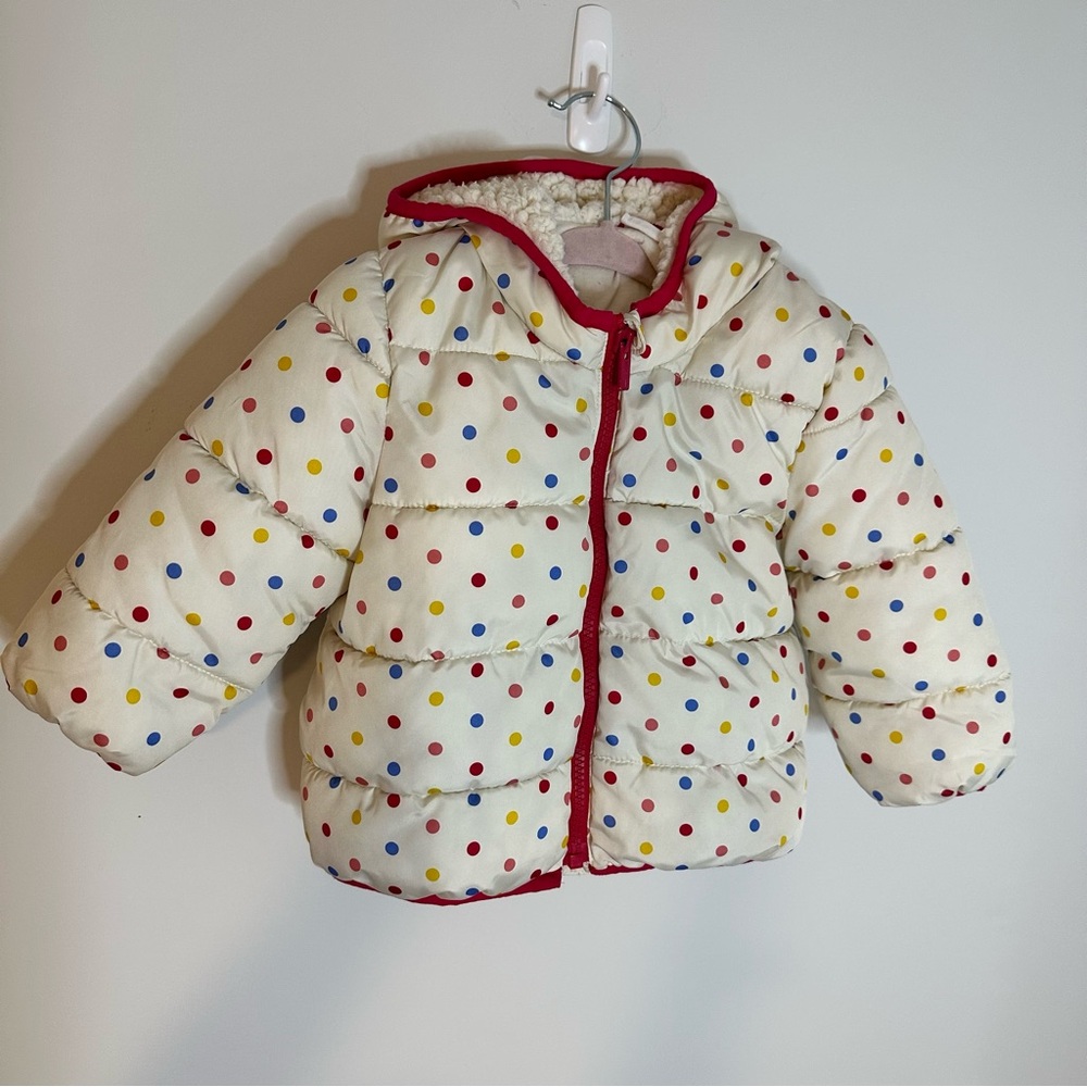 Gap Polka Dot Puffer Jacket for Kids 18-24M